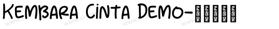 Kembara Cinta Demo字体转换